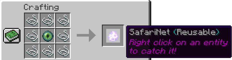 SafariNet reusable crafting recipe